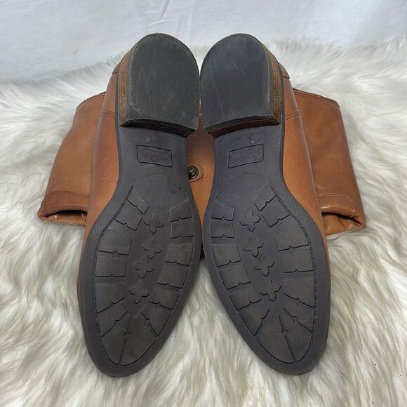 Sam Edelman Penny Cognac Leather Knee High Riding Boots Sz 7.5 - Picture 7 of 7